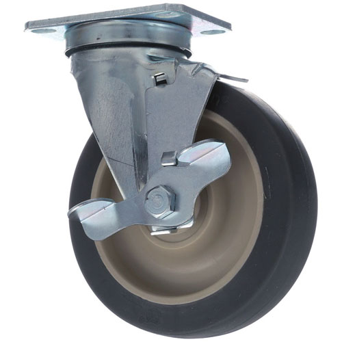 (image for) Cres Cor 569306BK PLATE MOUNT CASTER W/BRK 5 W 2-3/8 X 3-5/8 - Click Image to Close
